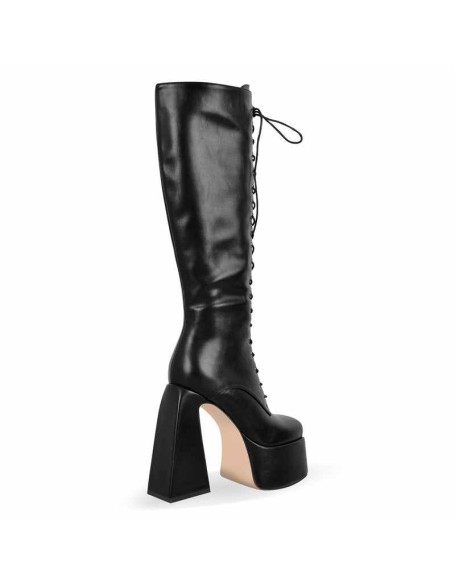 Chunky Heels Platform Knee High Boots