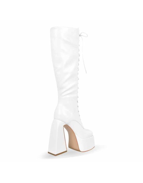 Chunky Heels Platform Knee High Boots