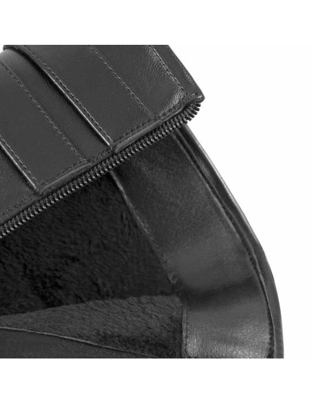 Platform Chunky High Heels Buckle Zip Ankle Boots