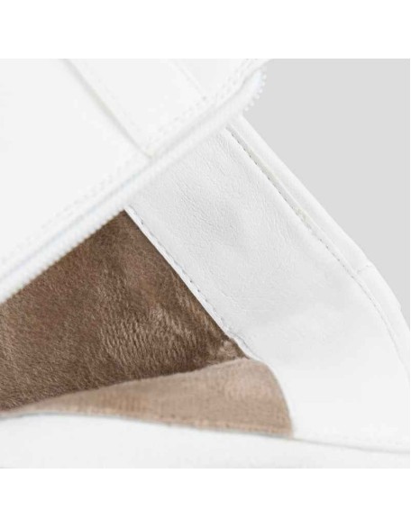 Round Toe Platform Chunky Buckle Zipper Ankle Boots