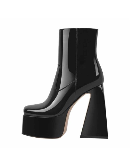 Platform Chunky High Heels Ankle Boots