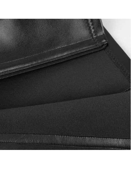 Pointed Toe Wedge Heel Zipper Thigh Knee High Boots
