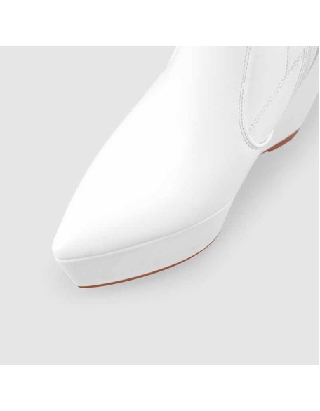 Wedge High Heel Platform Zip up Ankle Boots