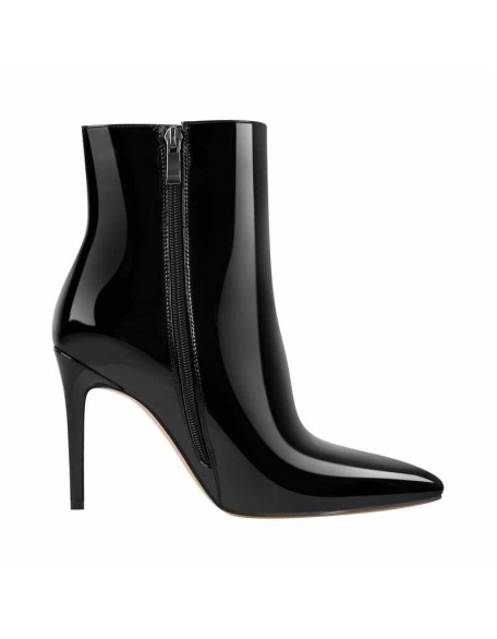Pointed Toe Stiletto Patent Ankle Boots