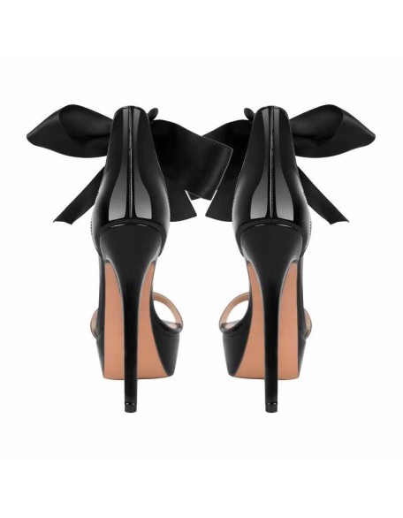 Single Band Ankle Strap Platform Stiletto Sandals