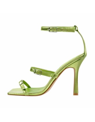 Open Toe Ankle Strap Buckle Sandals
