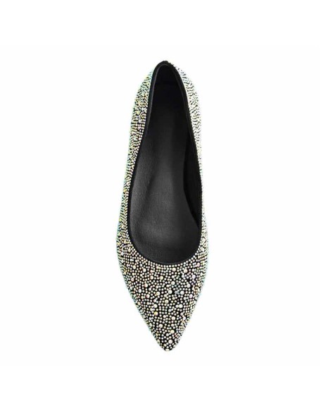 Pointed Toe Rhinestones Flats