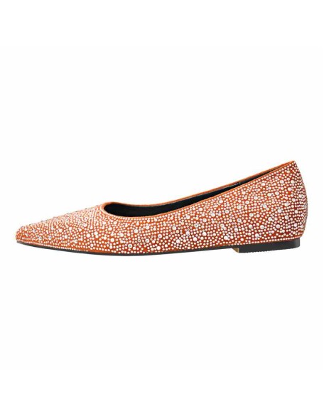Pointed Toe Rhinestones Flats