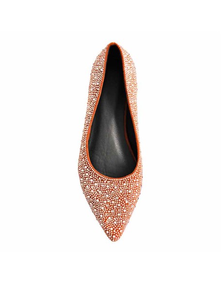 Pointed Toe Rhinestones Flats