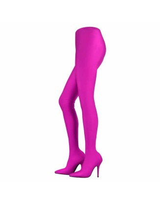 Over The Knee Elastic Slim Pantyhose Boots