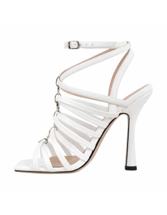 Open Toe Gladiator Hoof Heels Sandals
