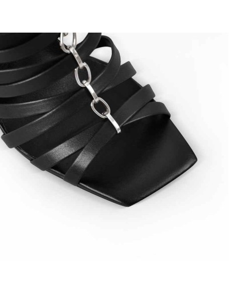 Open Toe Gladiator Hoof Heels Sandals