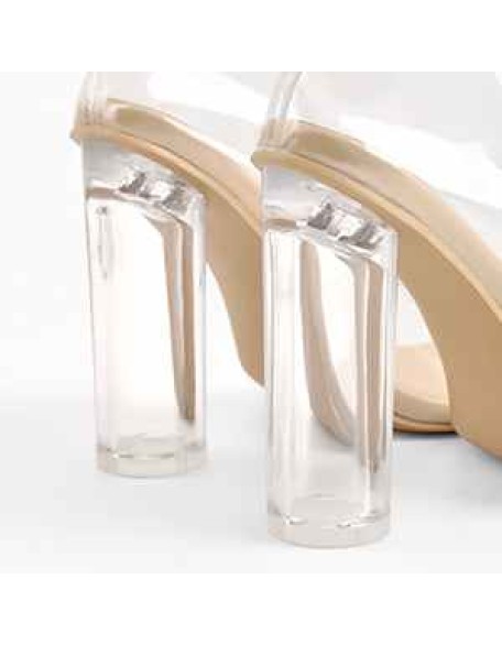 Pointed Toe Clear High Heels Pumps