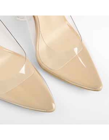 Pointed Toe Clear High Heels Pumps