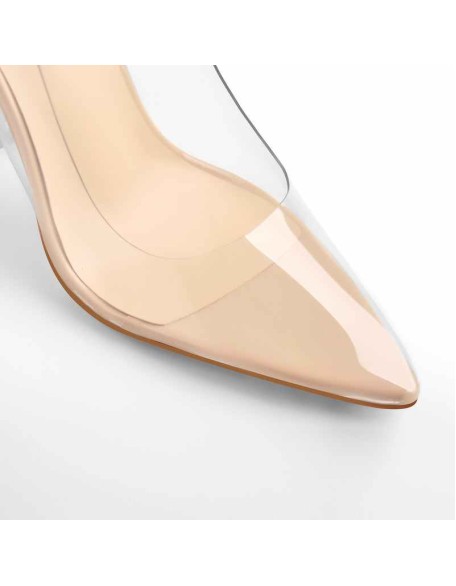 Pointed Toe Clear High Heels Pumps