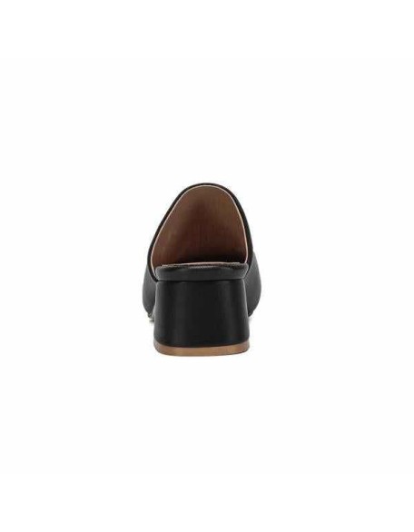 Square Toe Slip-on Slingbacks Chunky Heel Pumps