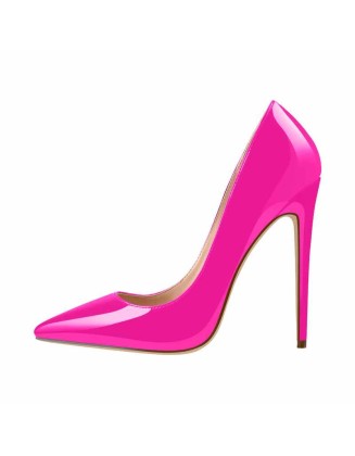 Rose Red Pointed Toe High Heel Stiletto Pumps