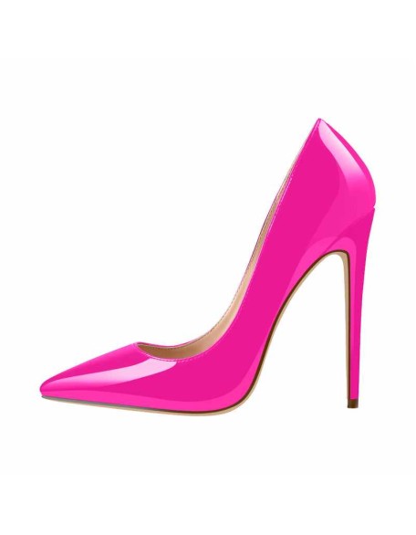 Rose Red Pointed Toe High Heel Stiletto Pumps