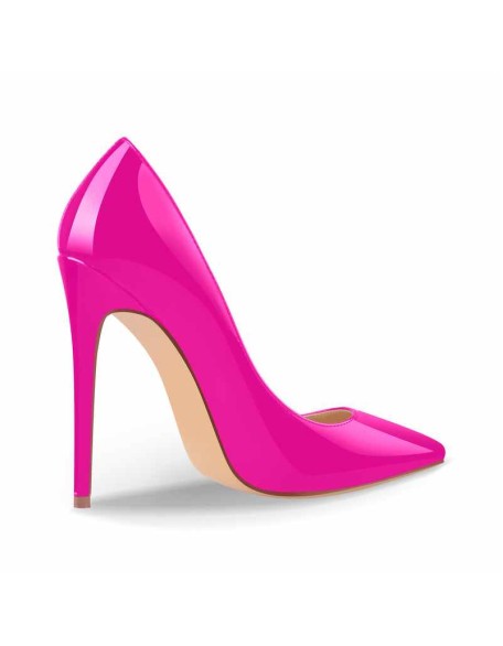 Rose Red Pointed Toe High Heel Stiletto Pumps