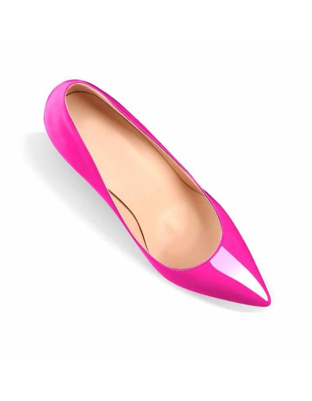 Rose Red Pointed Toe High Heel Stiletto Pumps