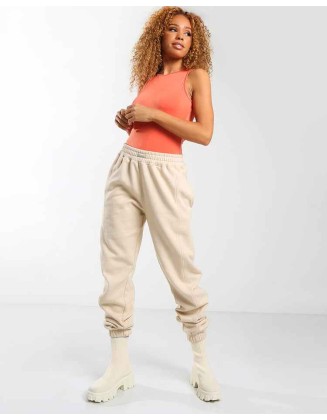 Amber x Public Desire racer front bodysuit orange