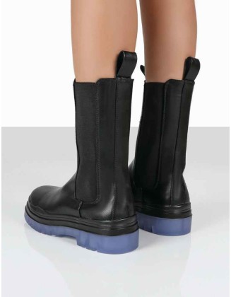 Winter Wide Fit Black Ankle Chelsea Boots