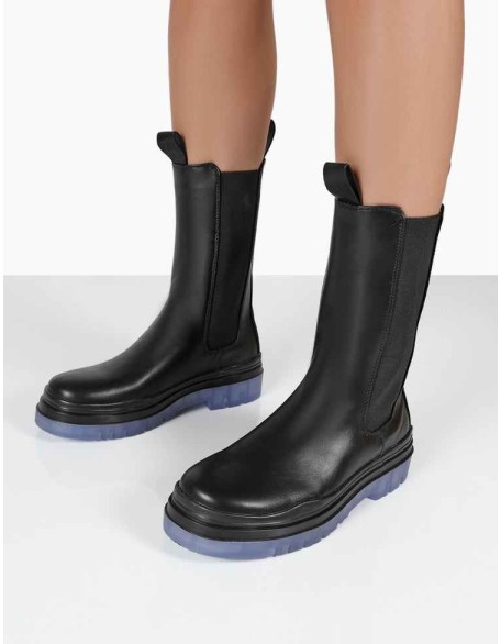 Winter Wide Fit Black Ankle Chelsea Boots