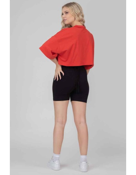 Tie Waist Cycling Shorts Black