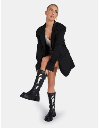 Longline Blazer Black