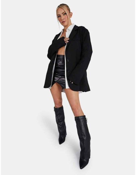 Longline Blazer Black