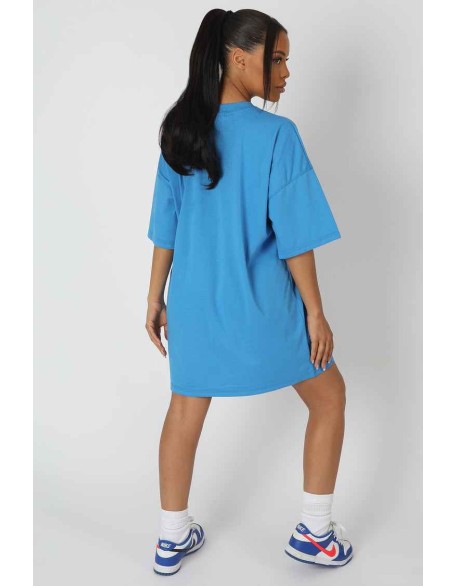 Newport Graphic T-Shirt Dress Blue