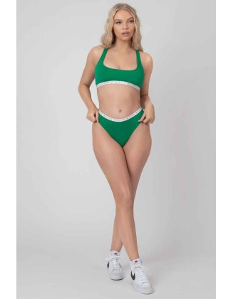 Kaiia Elastic Highwaisted Brief Green