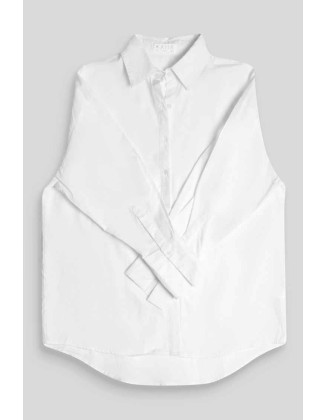 Oversized Poplin Shirt White