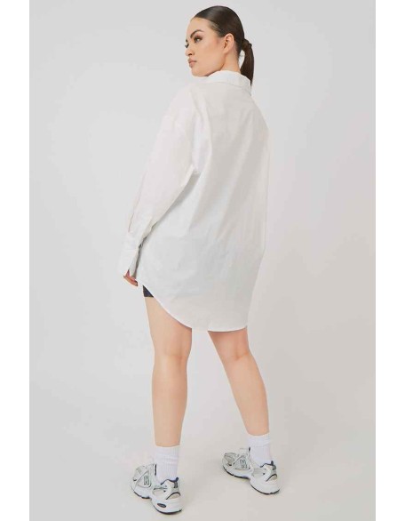 Oversized Poplin Shirt White