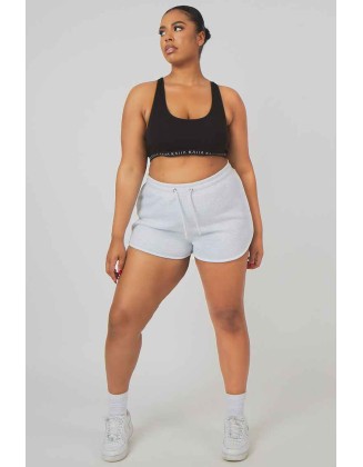 Curve Booty Short Oatmeal Marl