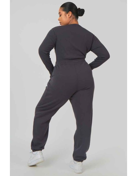 Curve Extreme High Leg Bodysuit Dark Grey