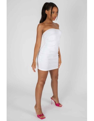 Bandeau Dress White