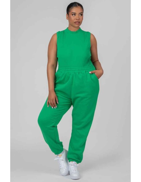 Curve High Neck Racer Back Bodysuit Green
