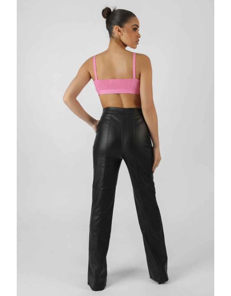 Triangle Knitted Bralet Pink
