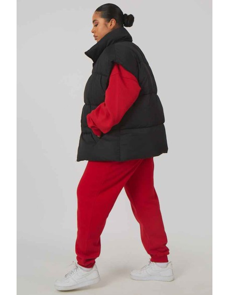 Curve Longline Oversized Gilet Black