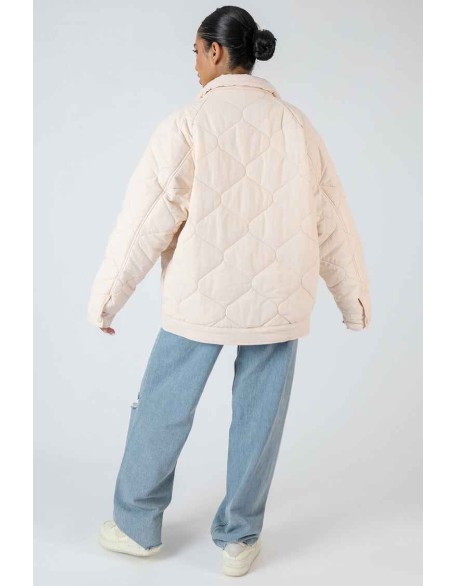 Onion Quilt Shacket Ecru