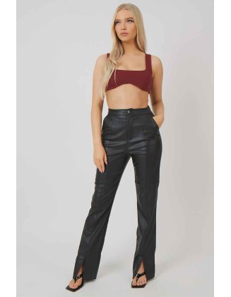 Underbust Detail Crop Top Port