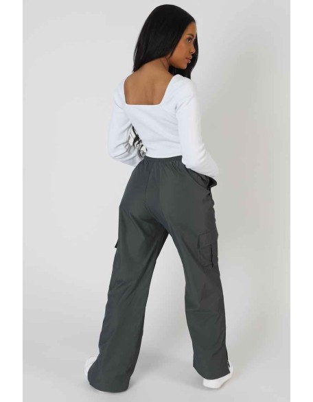 Long Sleeve Hankey Crop Top White