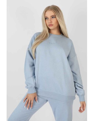 Washed Kaiia Oversized Sweatshirt Iris