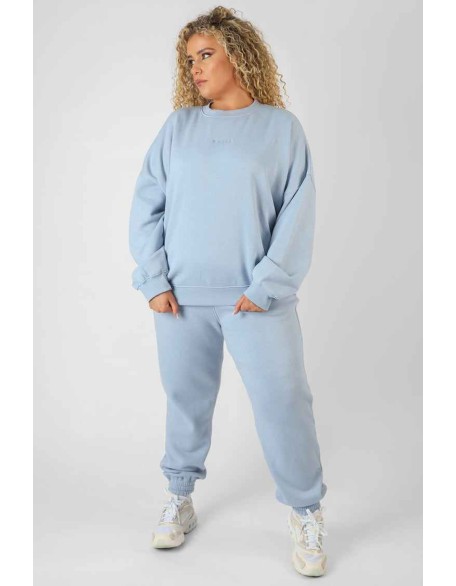 Curve Washed Kaiia Oversized Sweatshirt Iris