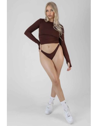 V Front Knicker Chocolate