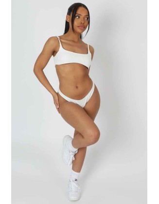 V Front Cheeky Bum Knicker Ivory