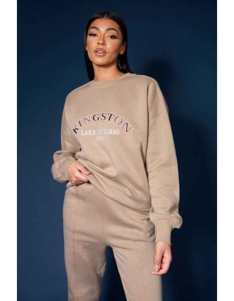Kingston Slogan Sweatshirt Ash