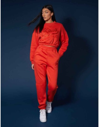 Varsity Tonal Sweatshirt Flame Red