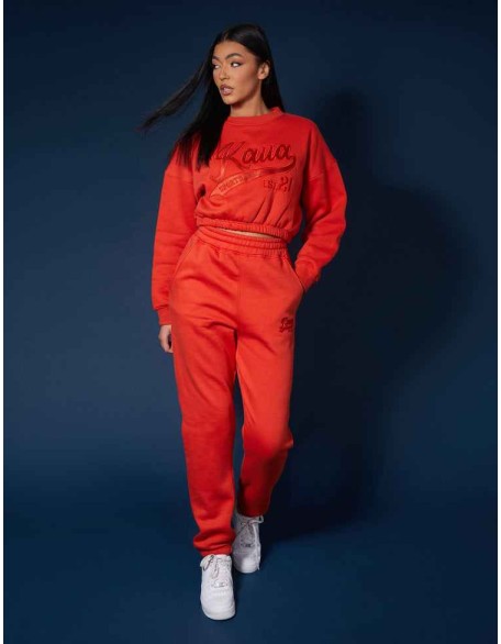 Varsity Tonal Sweatshirt Flame Red